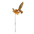 Gold Hummingbird Metal Garden Stake – Farmhouse Yard Décor