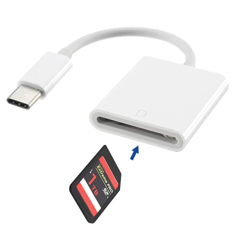 USB-C SD & TF Card Reader OTG Adapter – iPad, MacBook & More