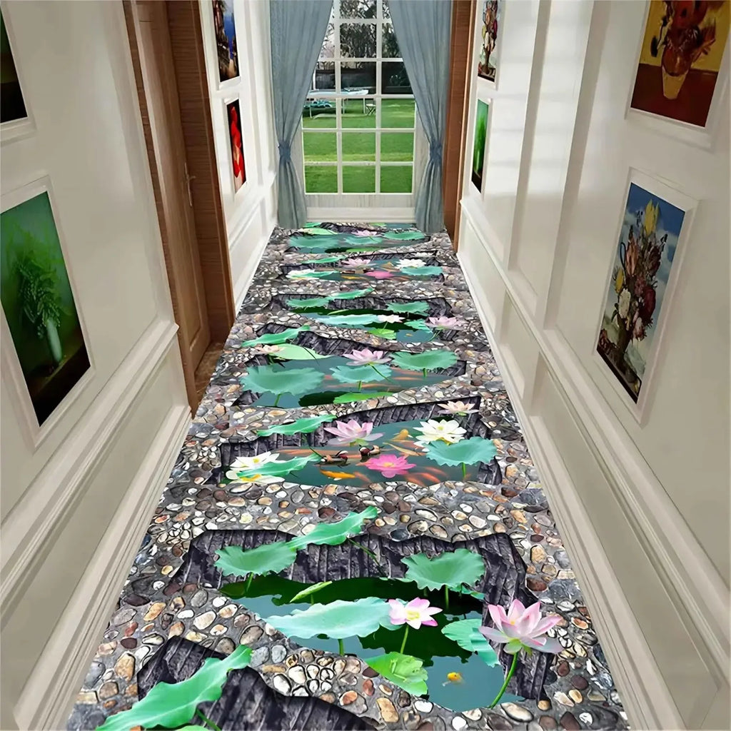 Non-Slip 2D Canyon Optical Illusion Rug – Indoor & Outdoor Mat