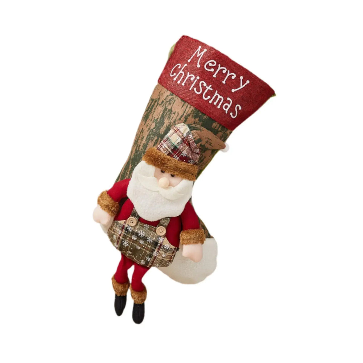Christmas Stocking Hanging Decoration – Farmhouse Gift Bag