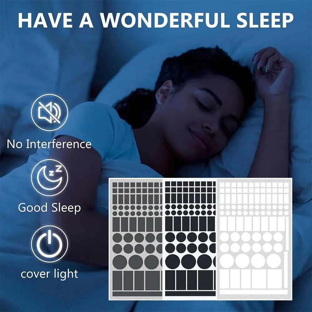 Black LED Light Dimming Stickers | Glare Reduction Sheets