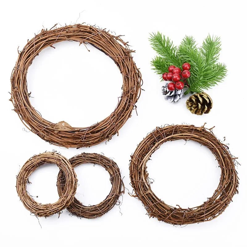 Rattan Ring Wreath Frame 10/15/20cm – DIY Floral Home Decor