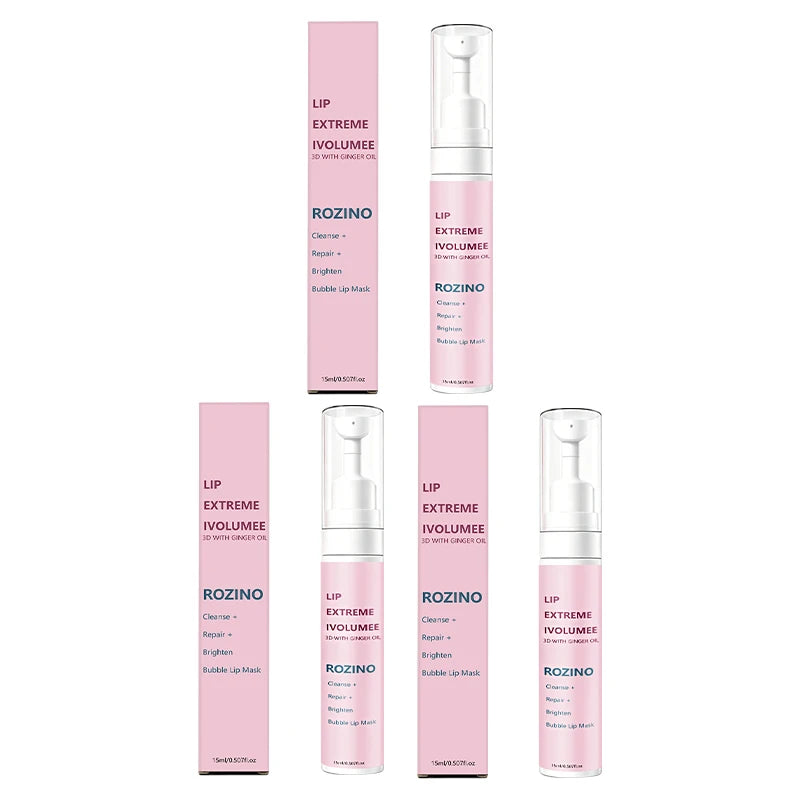 ROZINO 3D Bubble Lip Mask – Plumping, Cleansing & Brightening