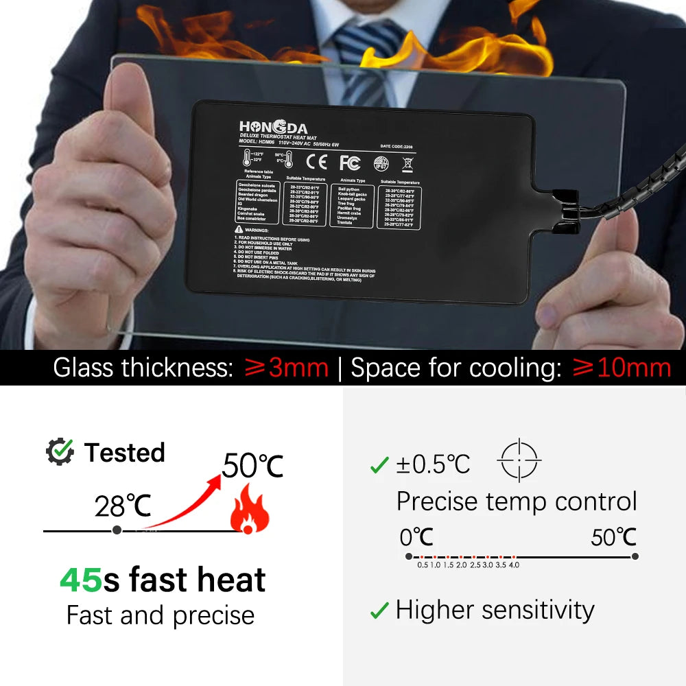 Reptile & Plant Heating Mat with Digital Thermostat Controller