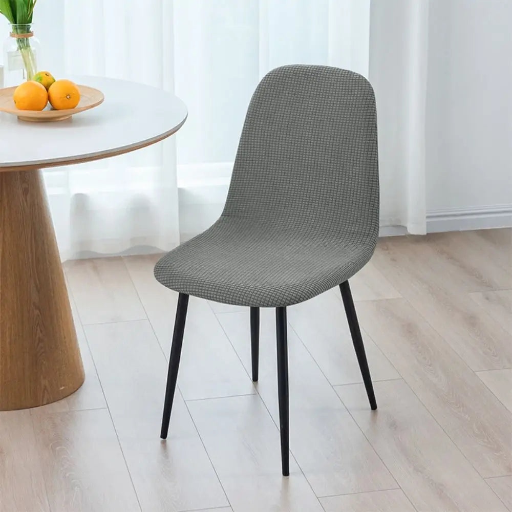 Stretch Jacquard High Back Dining Chair Cover Slipcover