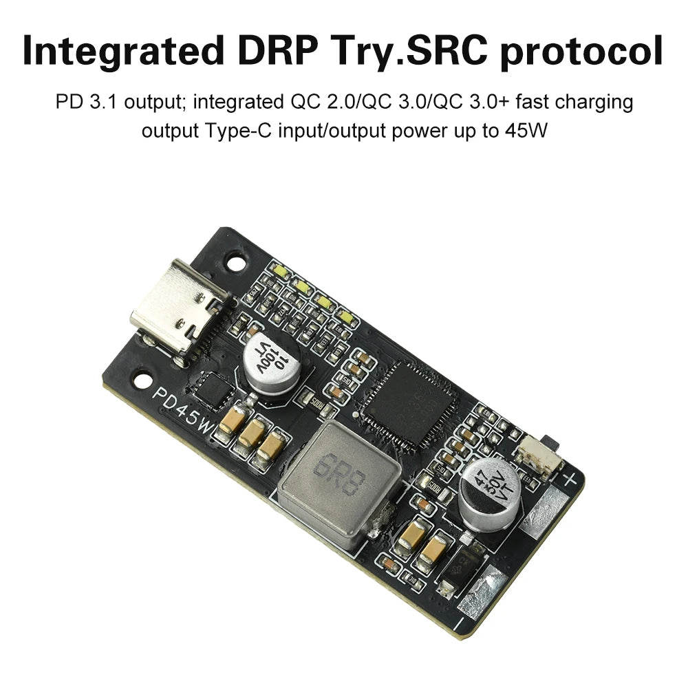 PD 45W 2–6S Li-Ion/LFP Battery Charge Discharge Module