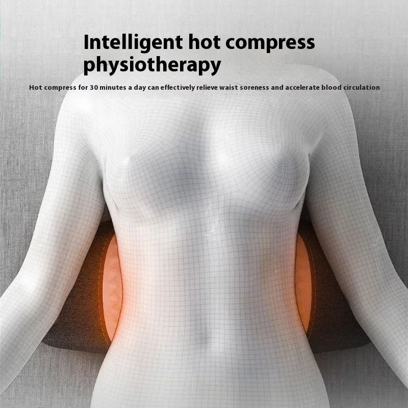 Electric Heating Massage Lumbar Pillow | Memory Foam Pad