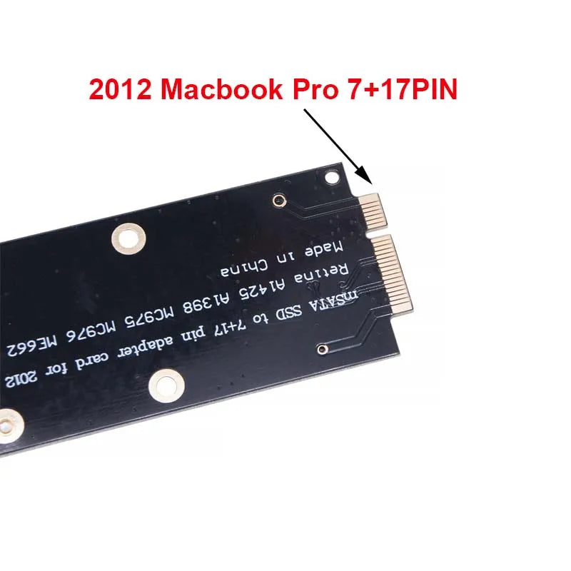 M.2 NGFF to 7+17 Pin SSD Adapter – 2012 MacBook Pro