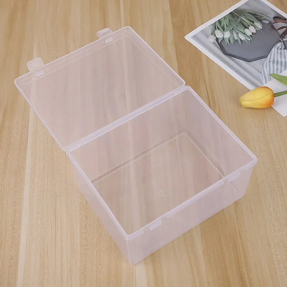 Transparent Flip Storage Box | Portable PP Plastic Organizer