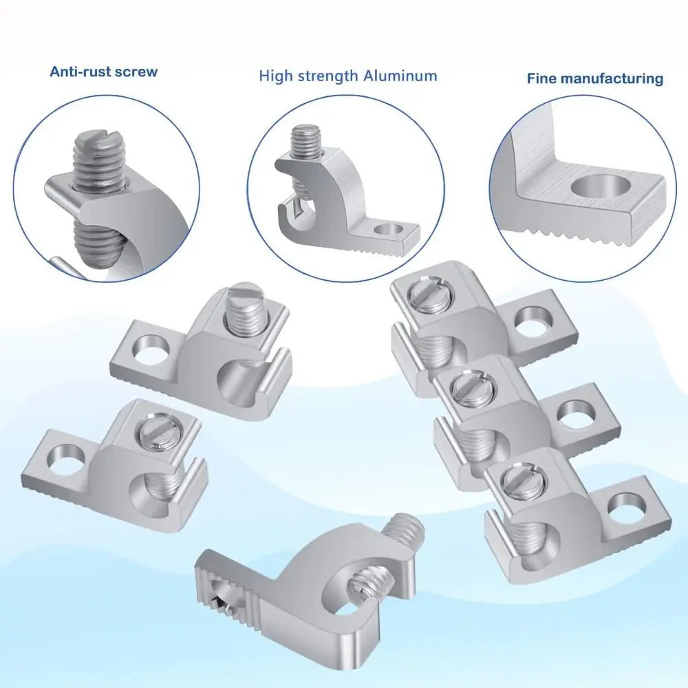 Aluminum Lay-In Bonding Lug Connector | 4–14 AWG | SS Screw