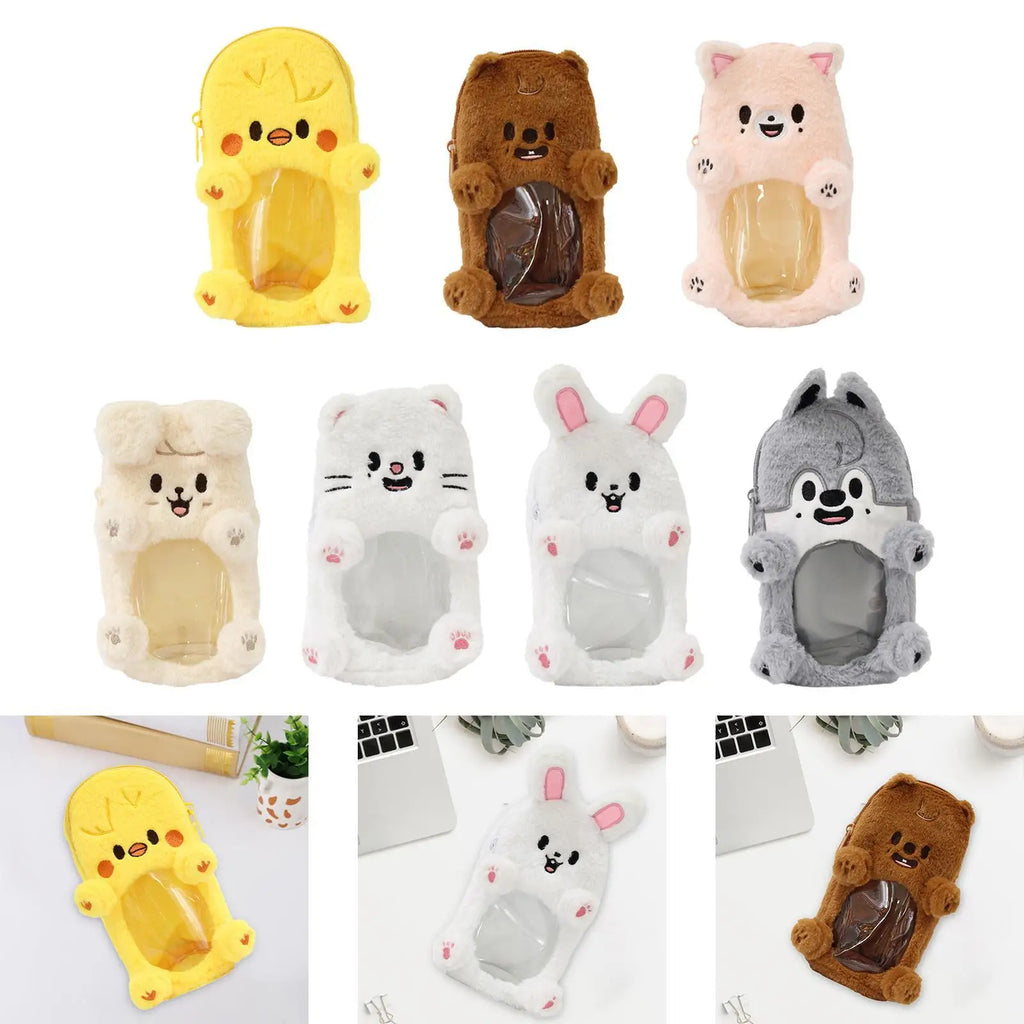 MagiDeal Plush Photocard Holder – Cute Yellow Chicken Design