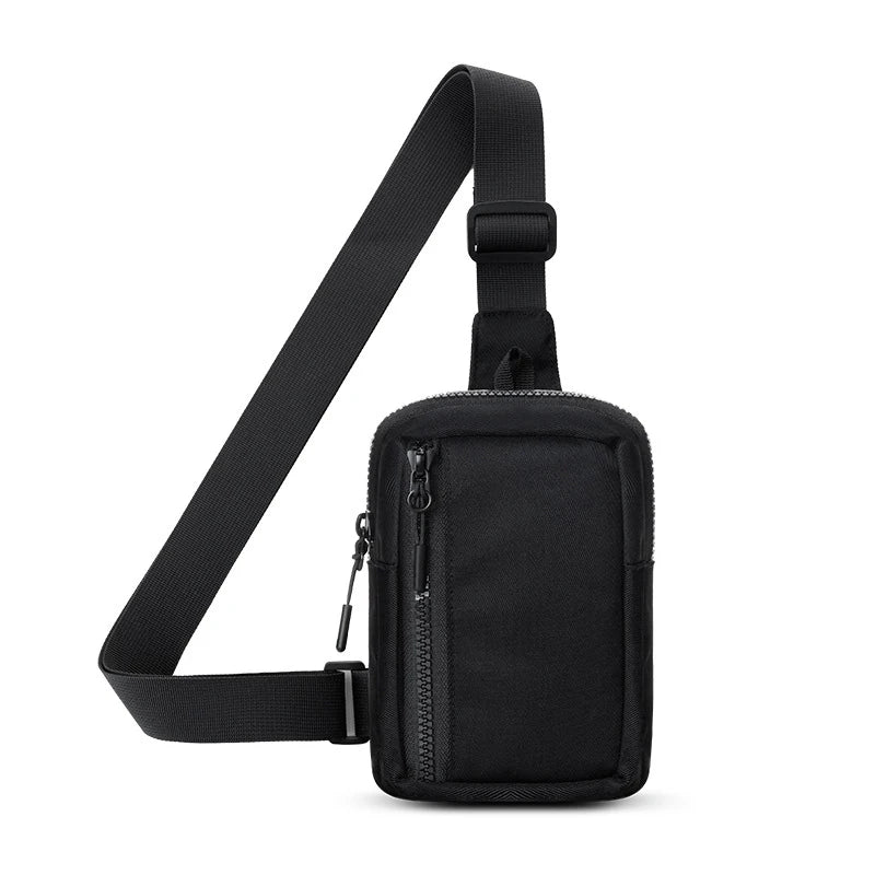 Nylon Crossbody Chest Bag – Sports Sling Pouch for Cycling