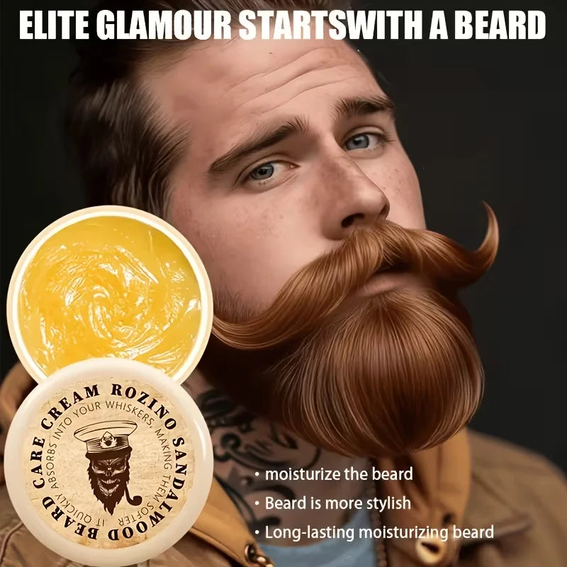 Men's Sandalwood Beard Balm 20g – Moisturizing & Anti-Frizz