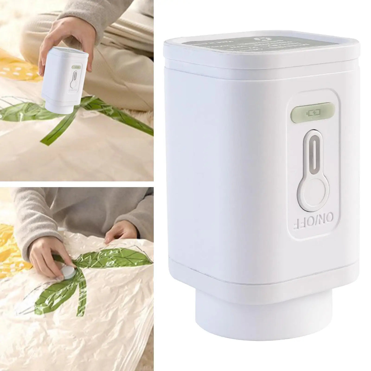 Mini Electric Air Pump for Vacuum Storage Bags | Space Saving
