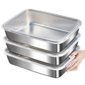 3-Piece Stainless Steel Airtight Lunch Box Food Storage Set