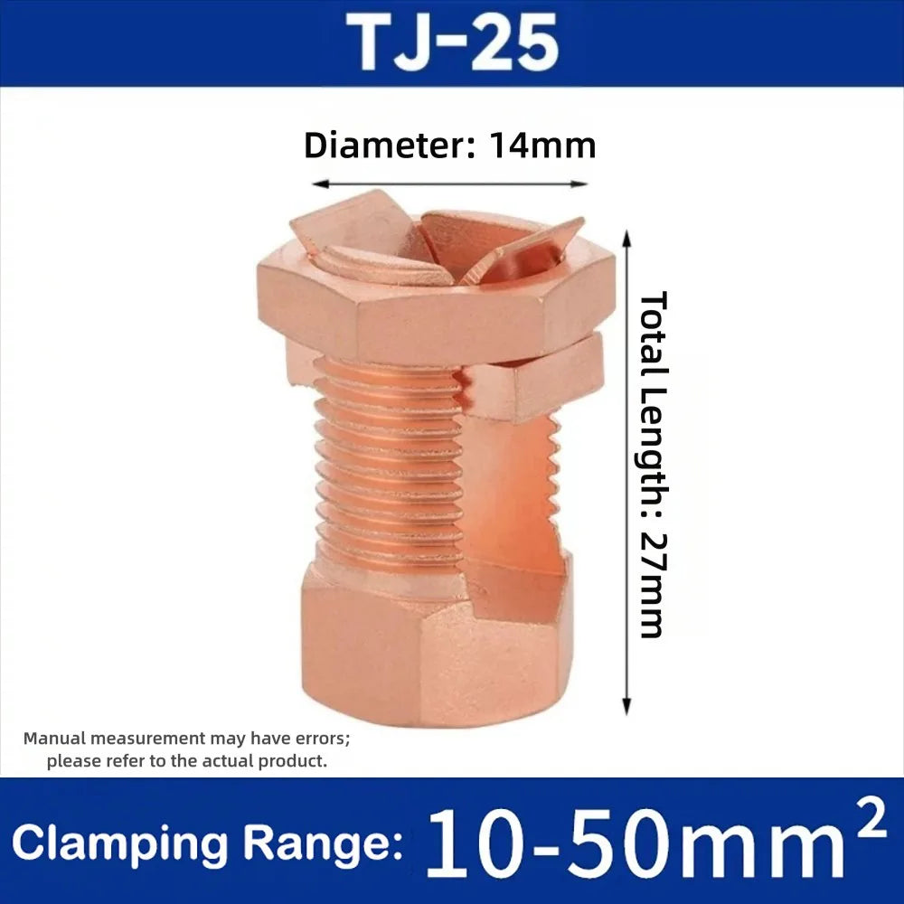 TJ Series Copper Split Bolt Connector – High-Strength Clamp