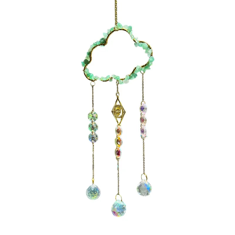 Natural Amethyst Crystal Cloud Pendant – Window Light Catcher