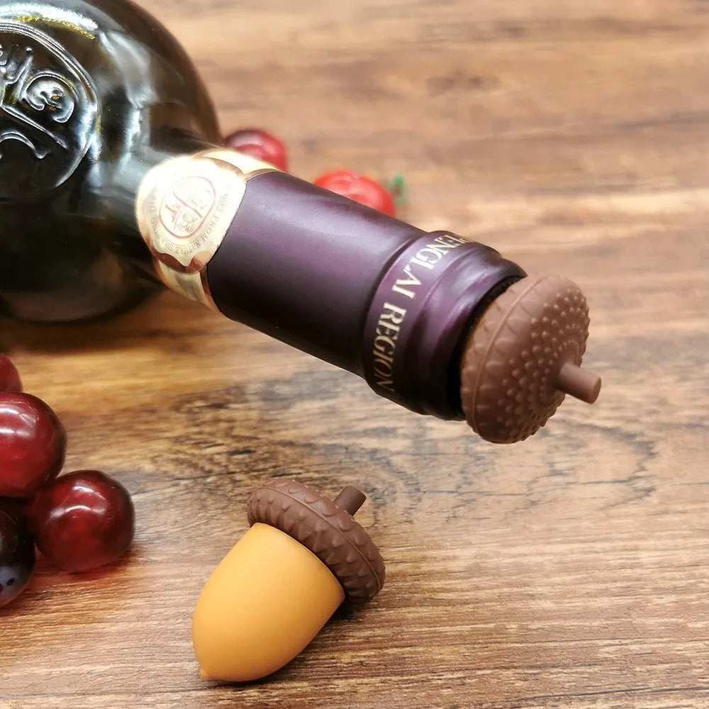 Silicone Pine Cone Wine Stopper – Eco-Friendly Bottle Cap