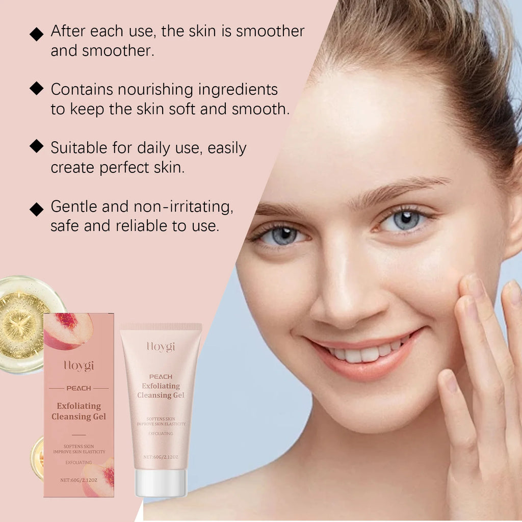 Hoygi Peach & Lemon Exfoliating Face Scrub Gel 60g