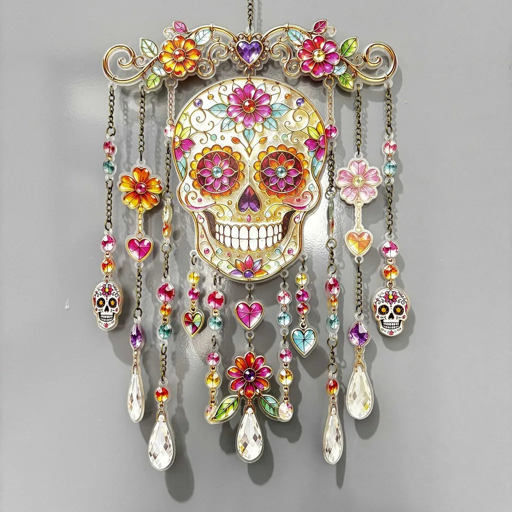 Halloween Suncatcher Wind Chime Hanging Ornament | Window Decor