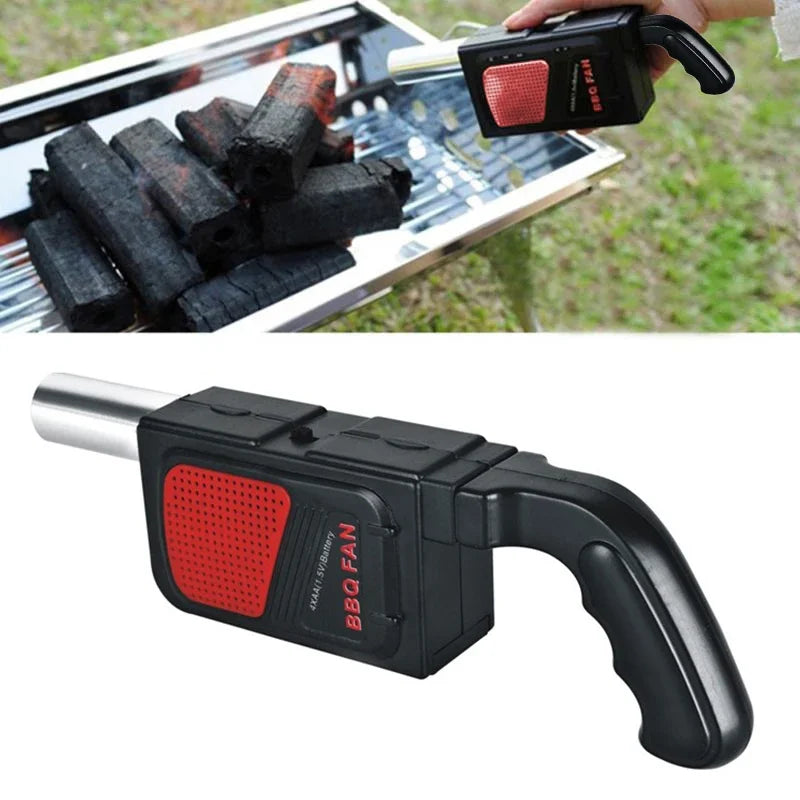 Portable Electric BBQ Blower Fan – Charcoal Fire Starter