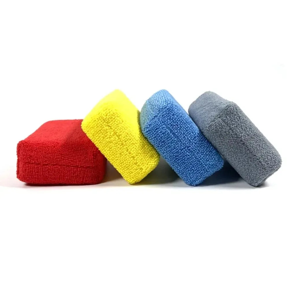 8-Pack Microfiber Car Wax Applicator Pads – Soft Foam Detailing