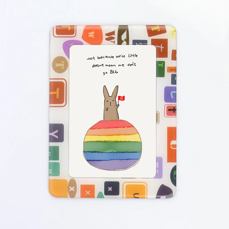 Mini Magnetic Photo Frame – Acrylic Fridge & Whiteboard Holder