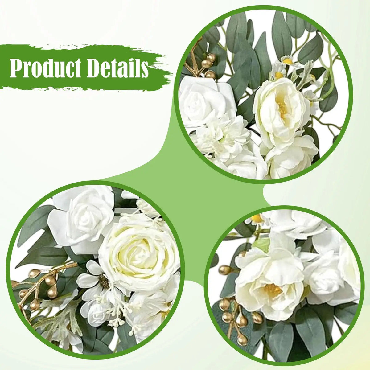 Silk Artificial Flower Garland – Wedding Arch & Décor Set