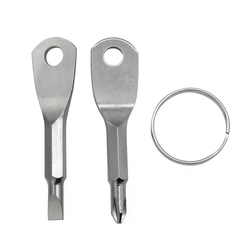 2-Pack Mini Keychain Screwdriver Set – EDC Phillips & Slotted