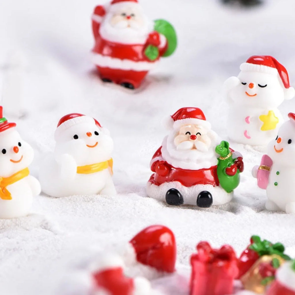 Mini Resin Christmas Figurine – Santa, Snowman & Sea Lion