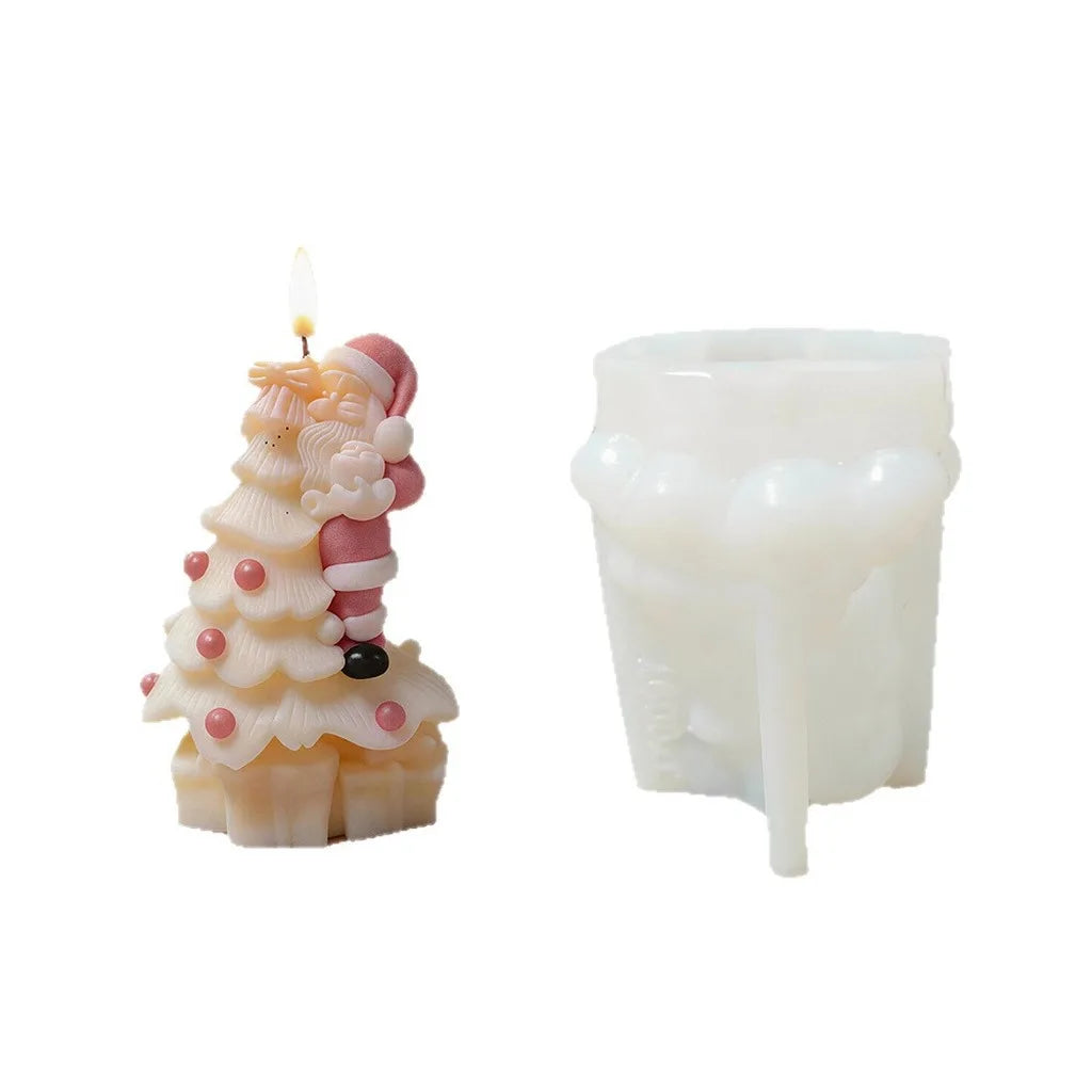 3D Santa Claus Silicone Mold – Christmas Candle & Plaster DIY