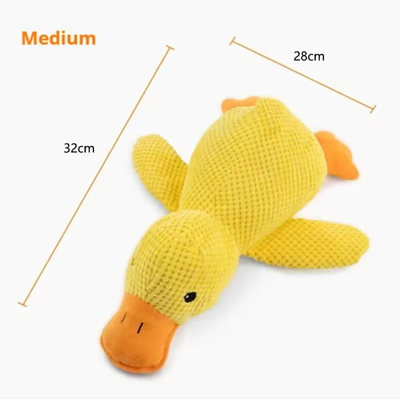 Stomping Duck Dog Toy – Bite-Resistant Squeaky Plush Pet Toy