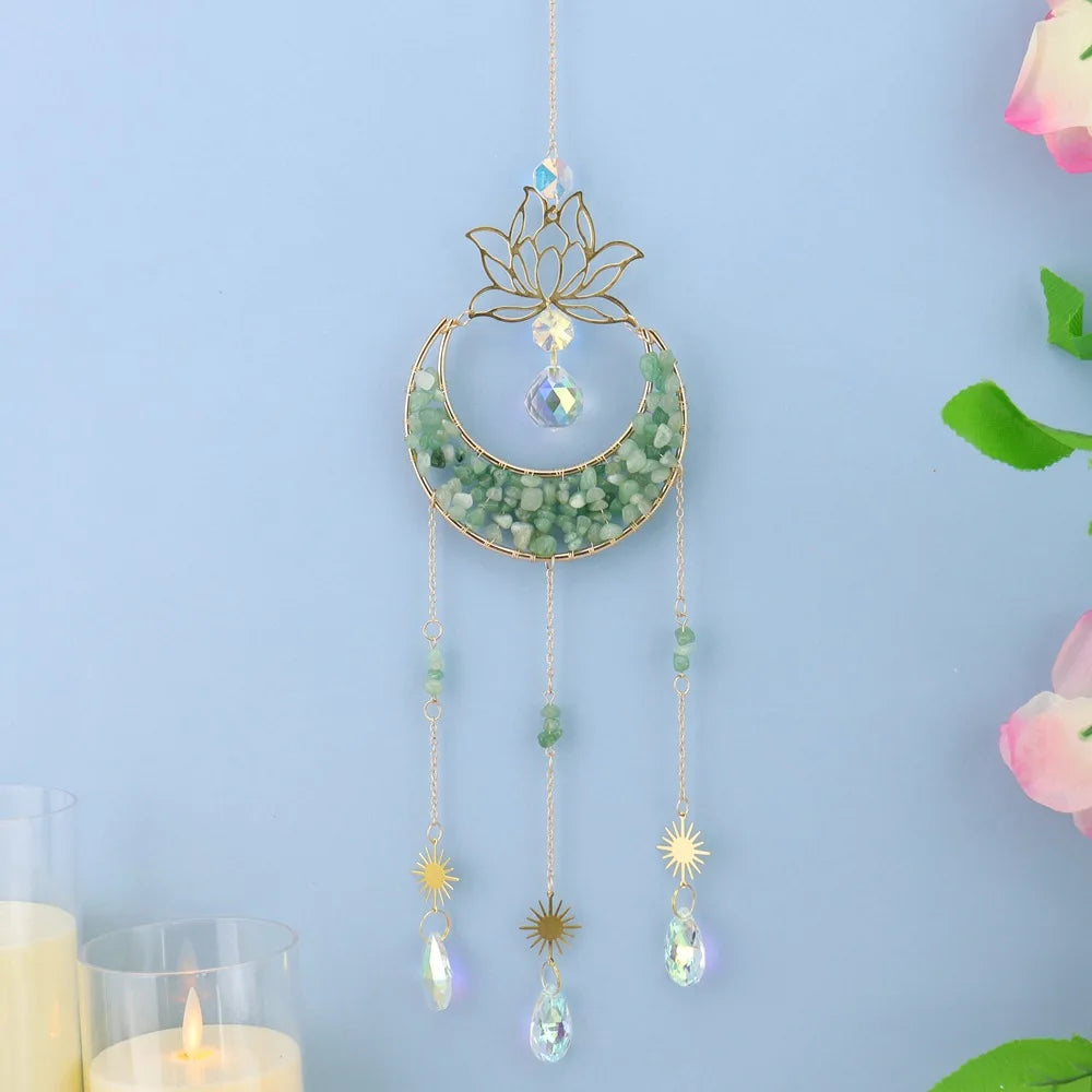 Hexagon Tree of Life Crystal Suncatcher | Rainbow Prism Decor