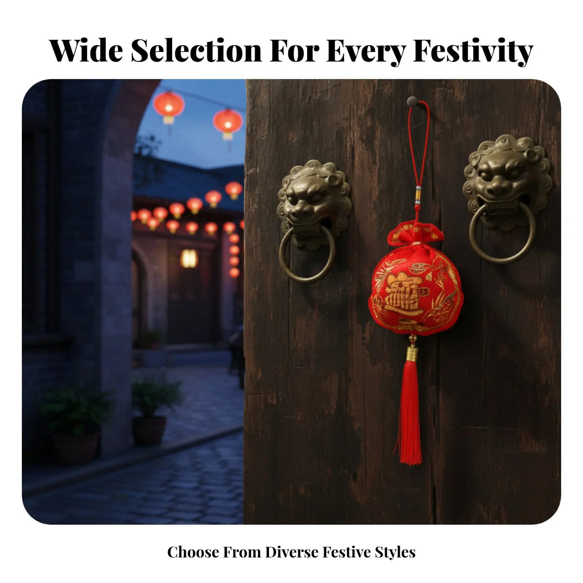 Chinese Knot Red Chili Pepper Lucky Bag Hanging Decoration