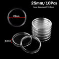 Clear Acrylic Coin Capsules 10-Pack – Protective Holders
