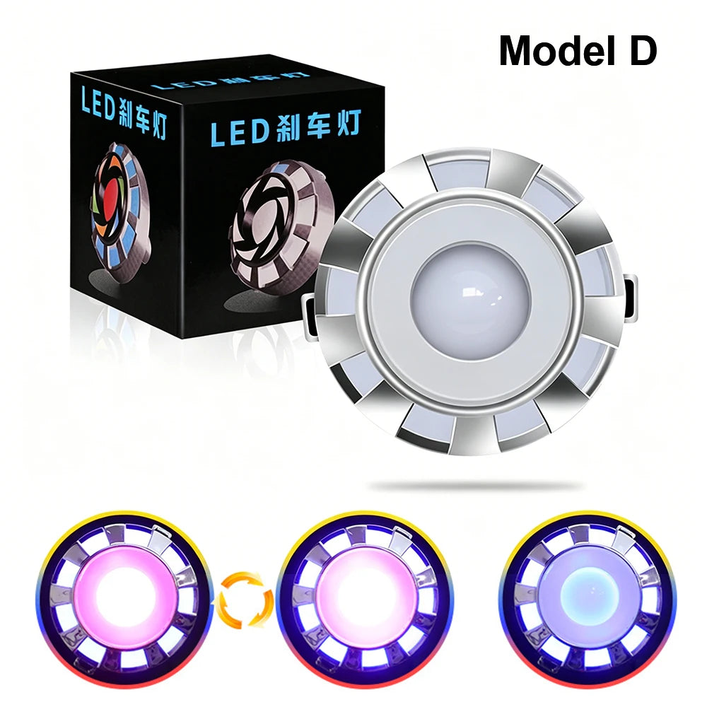 Motorcycle LED Angel Eye Tail Brake Light Strobe P21/5W