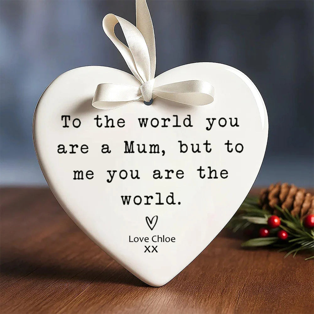 Personalised Mum Ceramic Keepsake – Mother's Day & Birthday Gift