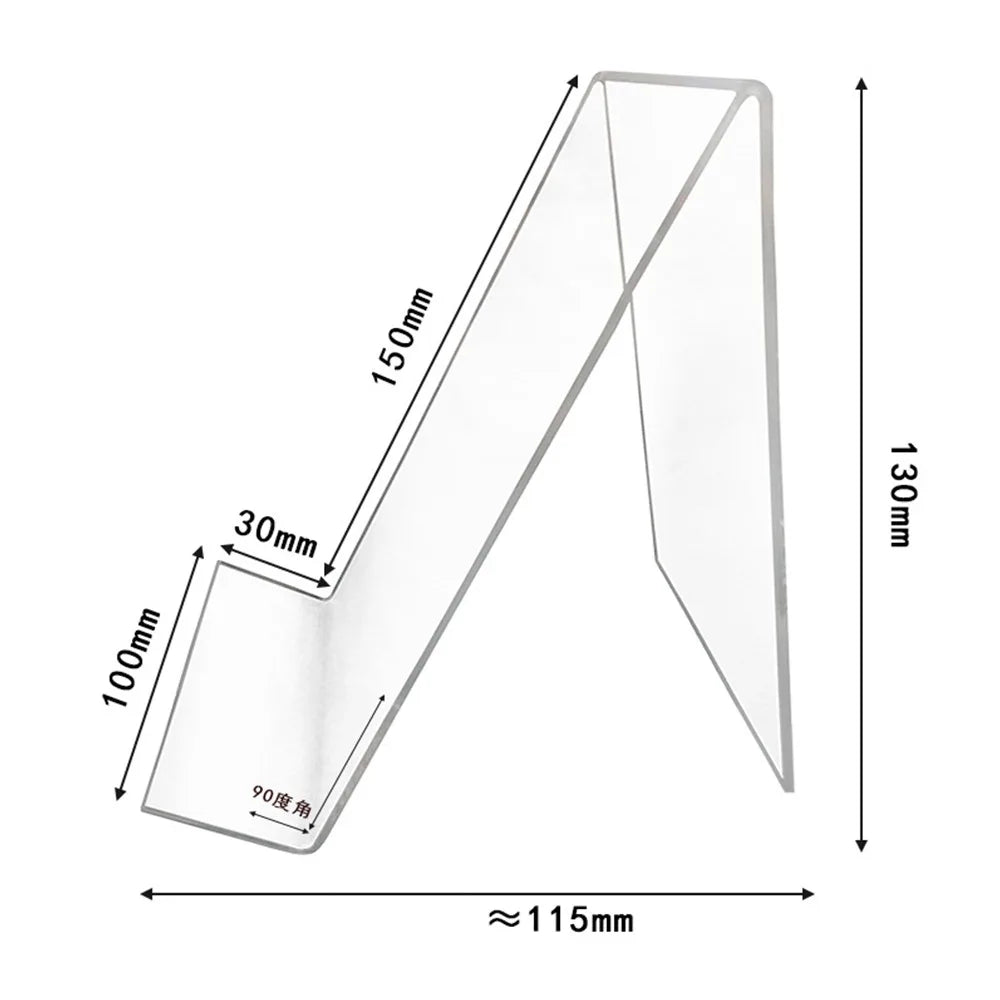 Acrylic Book Holder Transparent CD Display Stand & Bookshelf