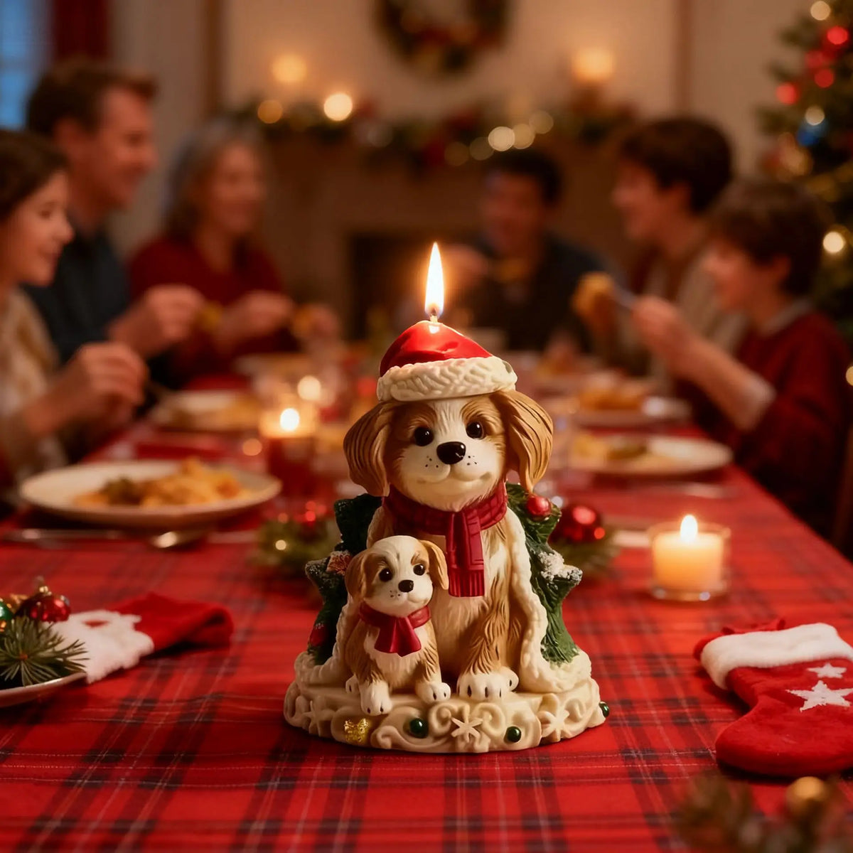 Christmas Puppy Silicone Mold – DIY Candle Soap Resin Craft