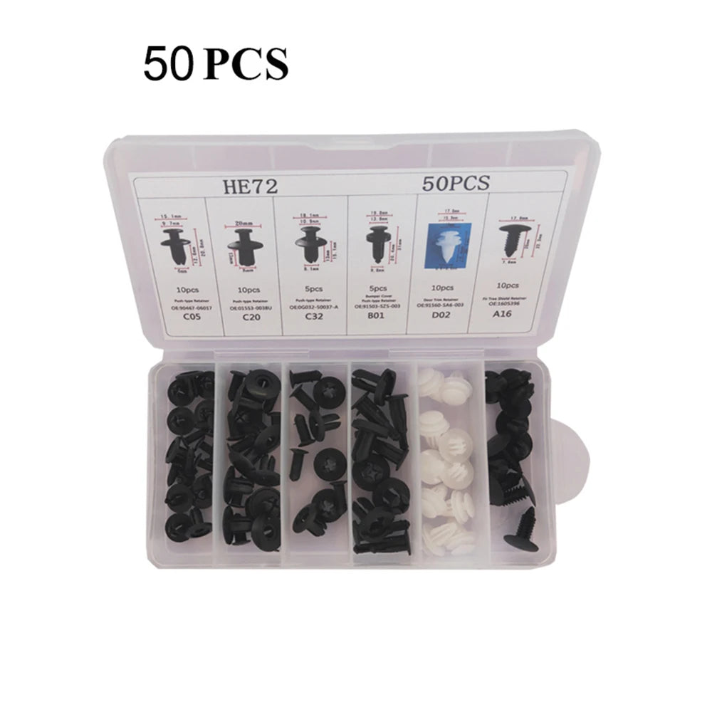 kkjoy Car Trim Panel Fasteners 415/100/50Pcs Rivet Clips