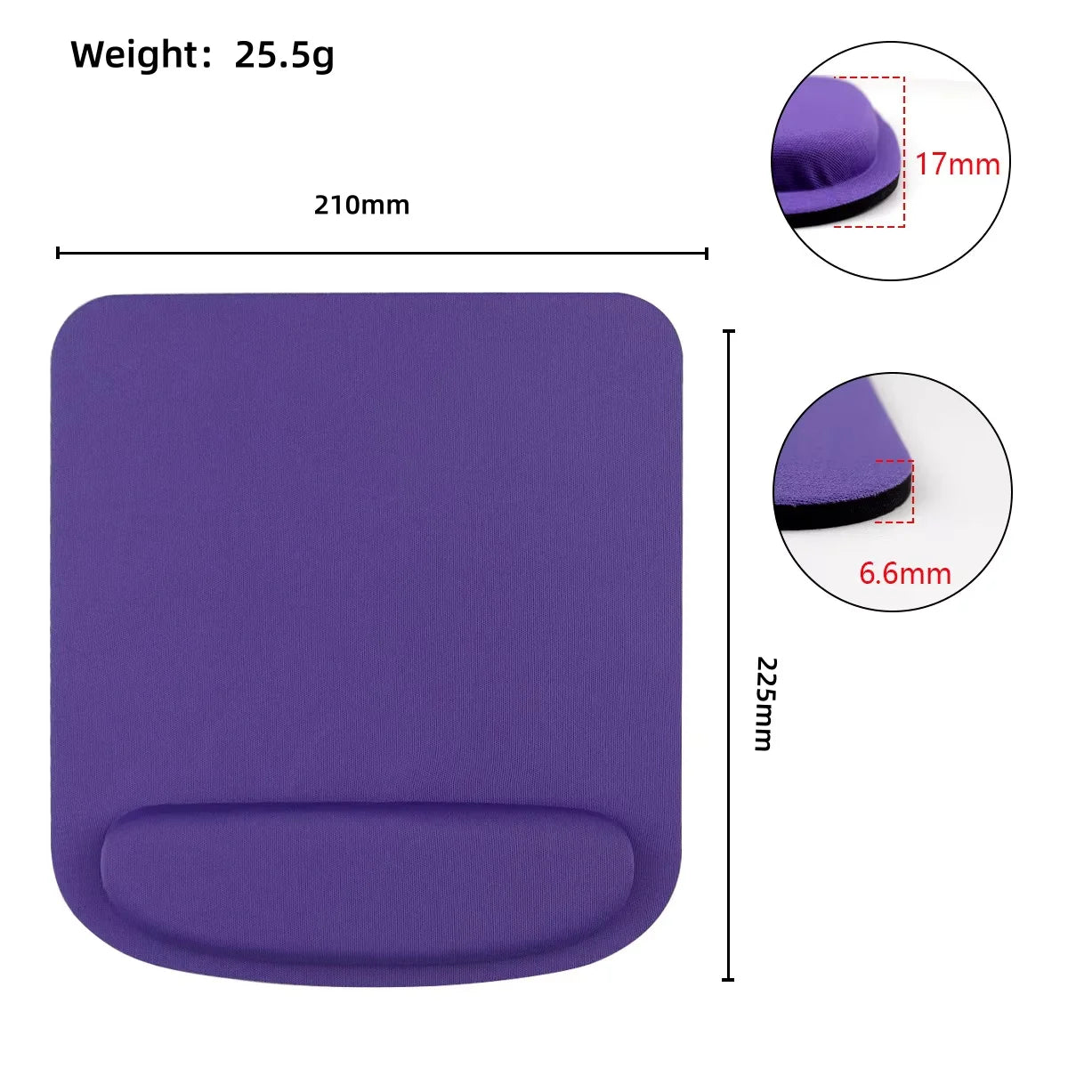 Ergonomic Mouse Pad with Wrist Rest | Rubber Office Mousepad