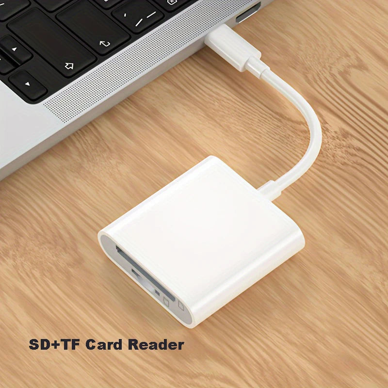 USB-C SD & TF Card Reader OTG Adapter – iPad, MacBook & More