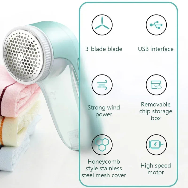 USB Rechargeable Electric Fabric Shaver & Lint Remover