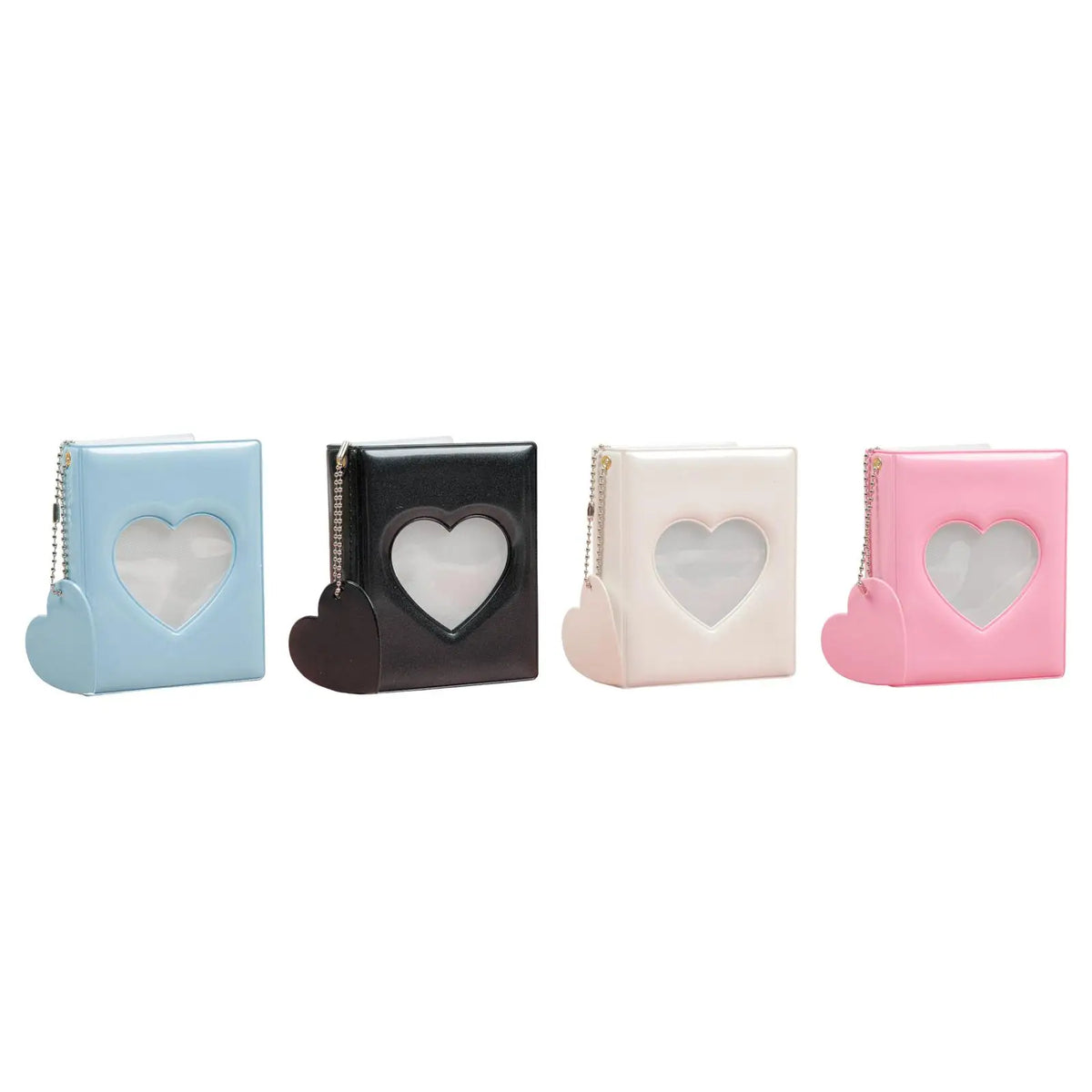 3-Inch Hollow Heart PVC Photocard Organizer Mini Album