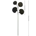 Black Halloween Artificial Leaf Stems – 10-Piece DIY Foliage Set
