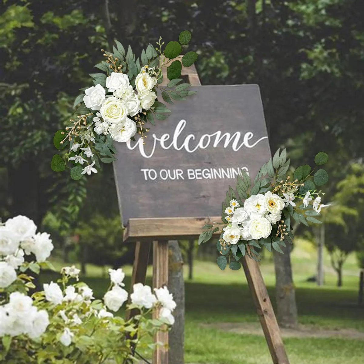 Silk Artificial Flower Garland – Wedding Arch & Décor Set