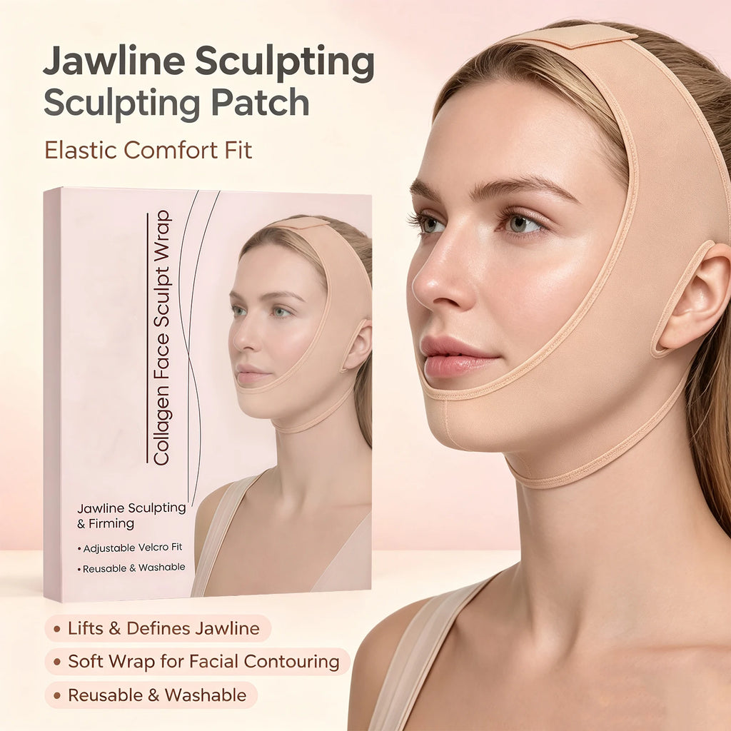 Adjustable Jawline Firming Band – Face Sculpting Chin Wrap
