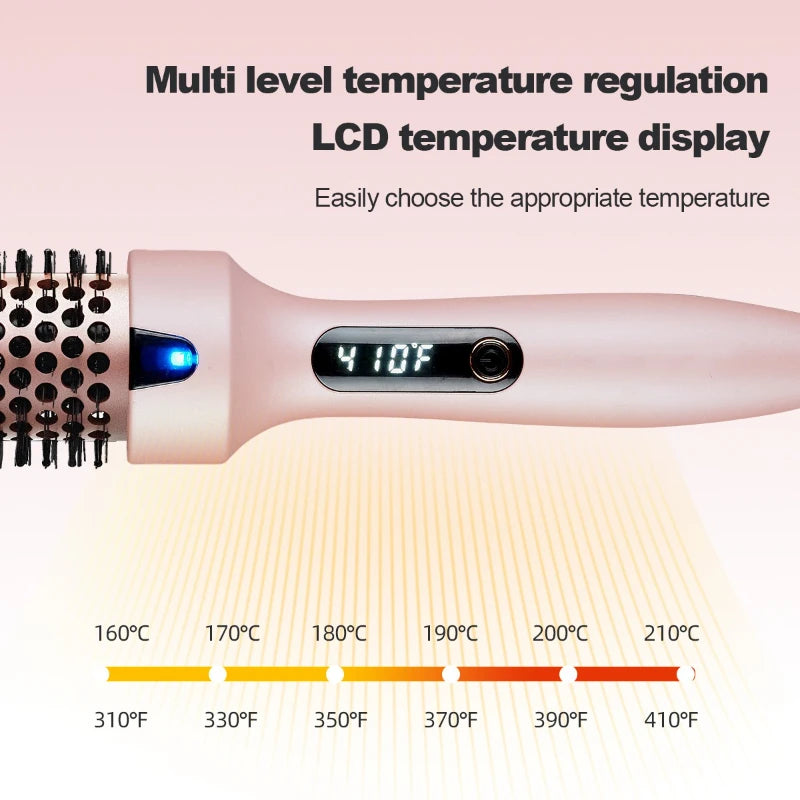 38mm 3-in-1 Curling Iron & Heated Straightening Comb