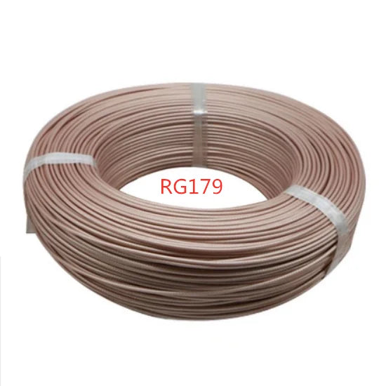 RG179 RF Coaxial Cable 75 Ohm – Silver Plated HD TV Feeder