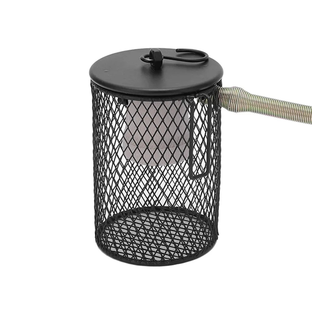 Iron Mesh Pet Heat Lamp Shade | 110V E27 Reptile Enclosure